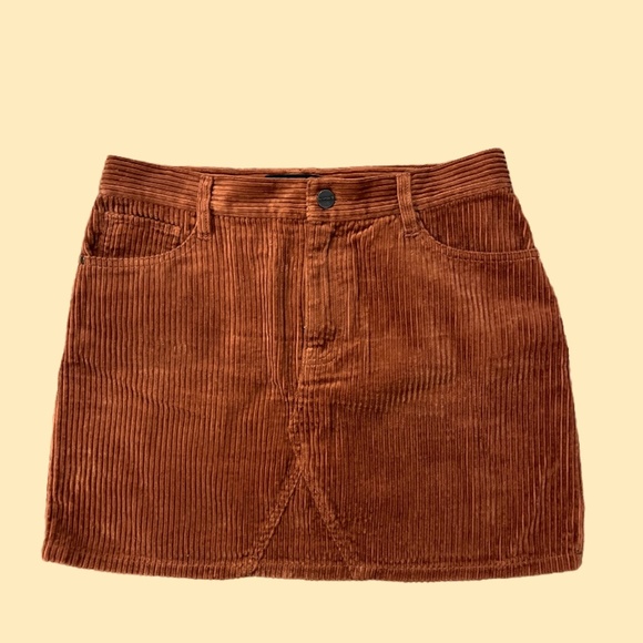 Corduroy Mini Skirt - Picture 1 of 3